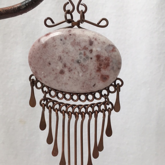 Genuine pink jasper pendant - Picture 3 of 3